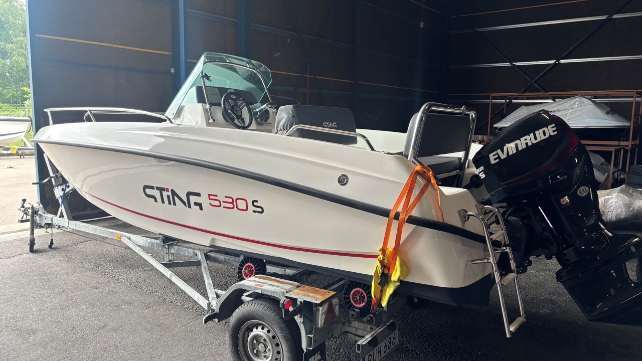 Sting 530 S -18 med Evinrude 75 DSL -19