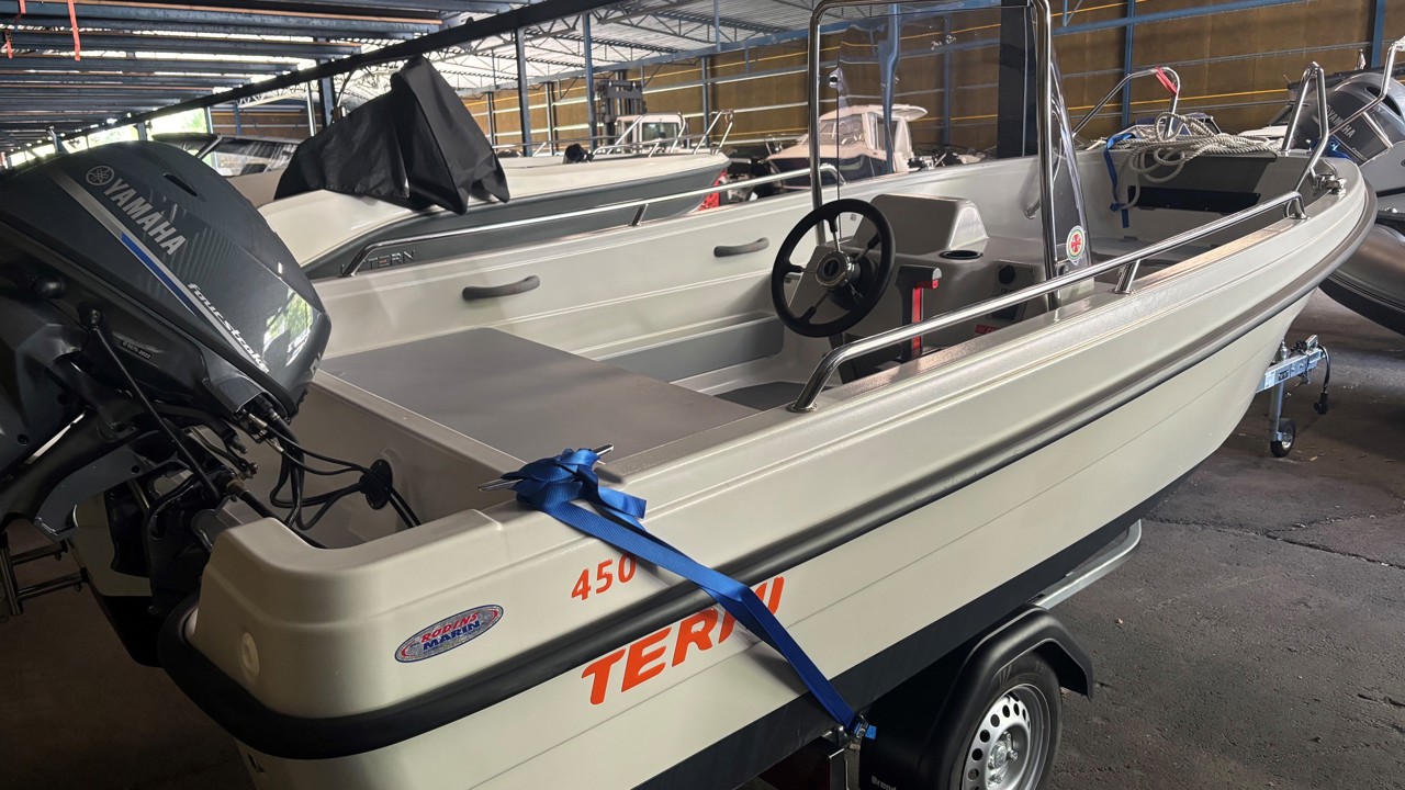 Terhi 450 C -23 med Yamaha F25 GETL -23 ink trailer