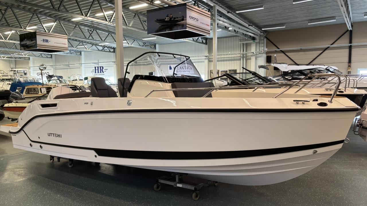 Uttern S65 med Mercury F200 XL DTS V6 Vit -25