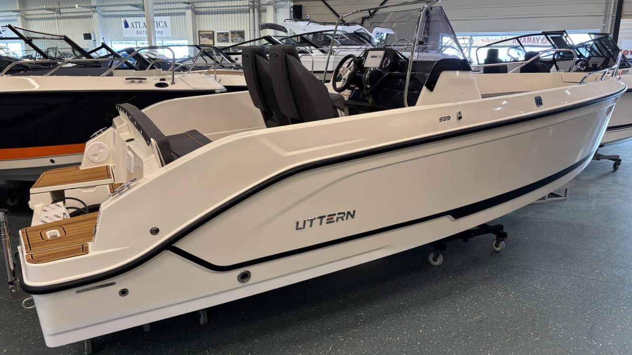 Uttern S59 White Edition med Mercury F115 -25