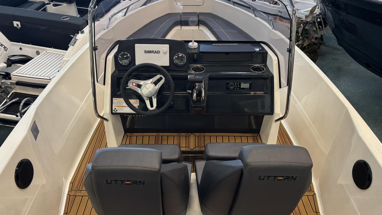 Uttern S59 White Edition med Mercury F115 -25